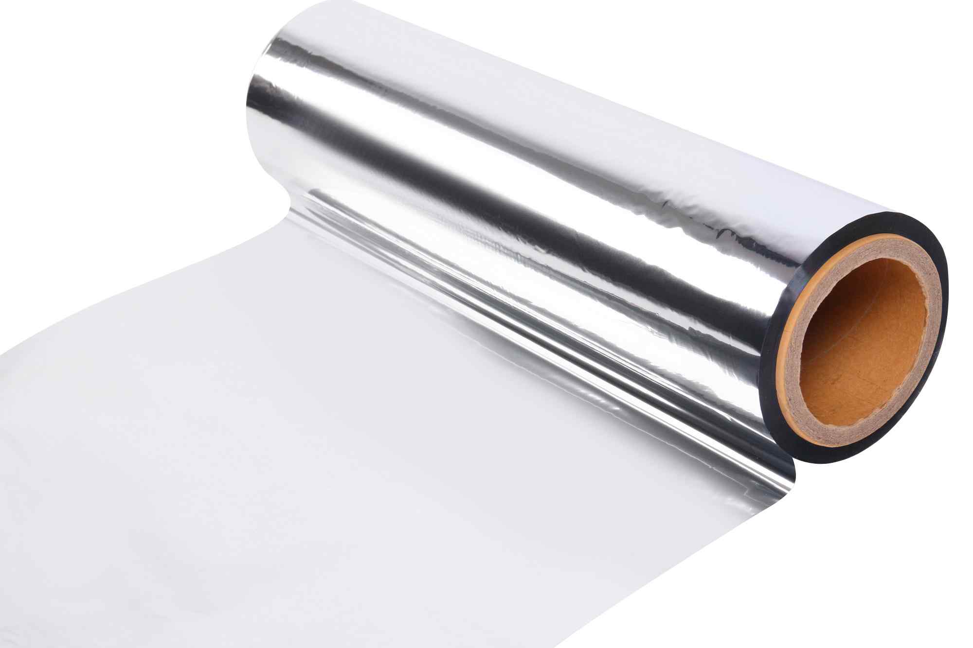 Película de laminación térmica metalizada plata PET